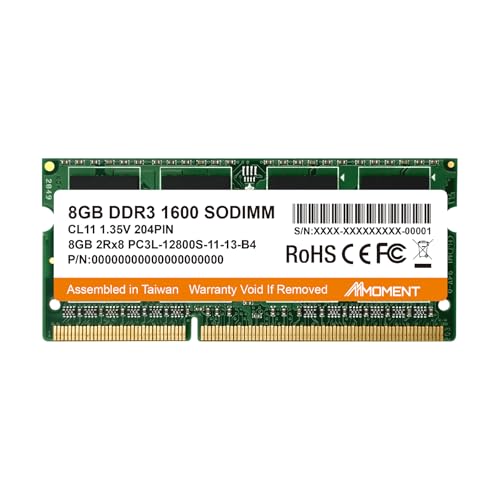 Amazon.co.jp: MMOMENT DDR3 8GB 1600MHz SODIMM ノートPC用メモリ